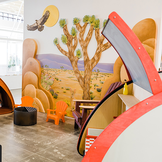 children's camping play area